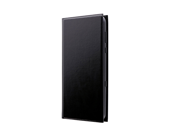 AQUOS R3 薄型手帳型ケース 「PRIME」ブラック