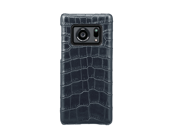 GRAMAS Meister Crocodile Leather Shell Case for AQUOS R6 DNV 1