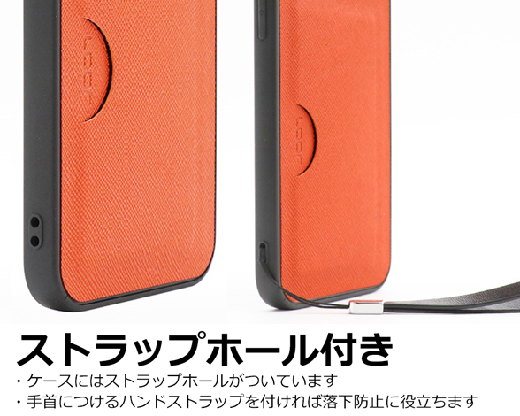 「Casual Pocket Series」AQUOS AQUOS sense7 plus用 背面ポケット付き サフィアーノレザー風 背面型ケース 5
