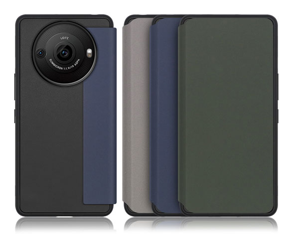 「Skin Fit Series」AQUOS R8 Pro用 カードポケット付き 上質PUレザー仕様 超極薄の手帳型ケース