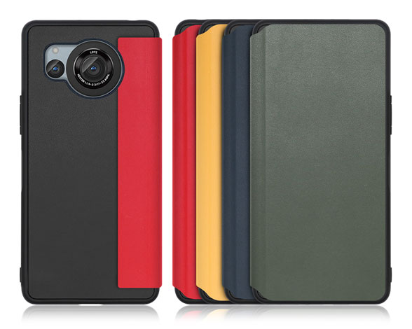 「Slim Fit Series」AQUOS R8用 カードポケット付き 超極薄の手帳型ケース 1