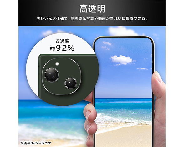 AQUOS R9 Like standard ﾌｨﾙﾑ 強粘着 ｶﾒﾗﾚﾝｽﾞ eyes 2枚3ｾｯﾄ入り 2