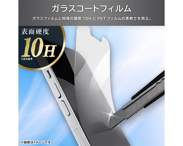 AQUOS wish4 Like standard ﾌｨﾙﾑ 10H ｶﾞﾗｽｺｰﾄ 耐衝撃 ﾌﾞﾙｰﾗｲﾄｶｯﾄ 光沢 2