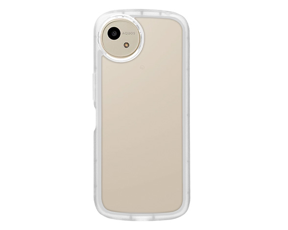 AQUOS wish4 専用ケース fluffy shape case TPU素材 WH 2