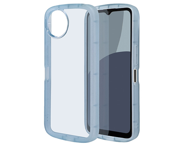 AQUOS wish4 専用ケース fluffy shape case TPU素材 BL 1