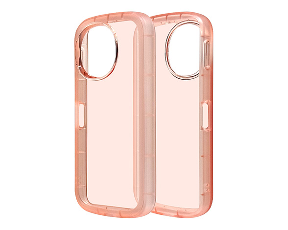 AQUOS sense9 専用ケース fluffy shape case TPU素材 コーラル