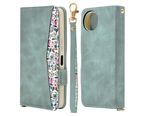 AQUOS wish5 専用ケース 手帳型 花柄手帳 横型 LBL