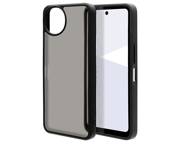AQUOS wish5 専用ケース ハイブリッド 衝撃吸収ケース TPU×PC ブラック