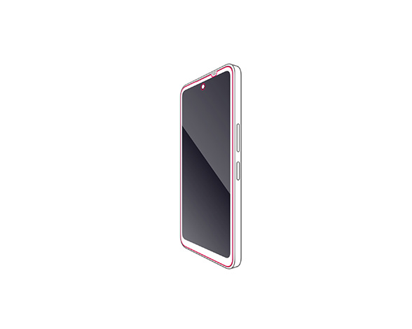 AQUOS wish5 ﾌｨﾙﾑ 指紋防止 反射防止 2