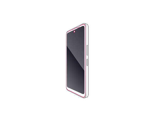 AQUOS wish5 ﾌｨﾙﾑ 指紋防止 高透明 2