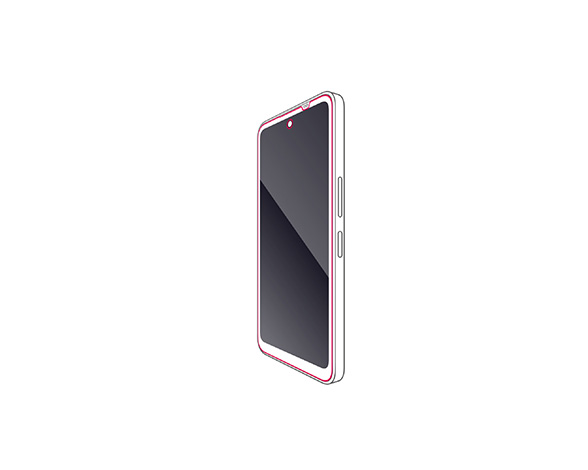 AQUOS wish5 ﾌｨﾙﾑ 衝撃吸収 指紋防止 反射防止 2