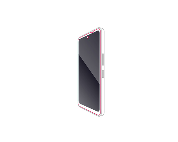 AQUOS wish5 ｶﾞﾗｽﾌｨﾙﾑ 高透明 2