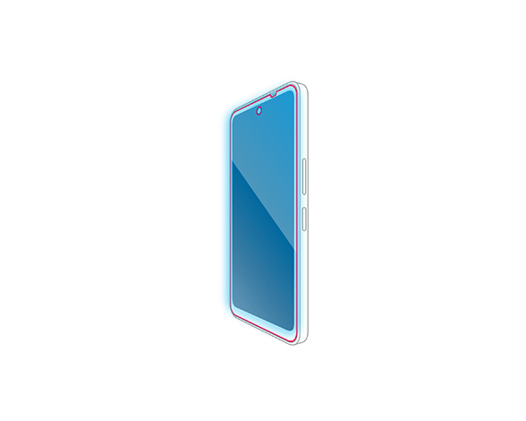AQUOS wish5 ｶﾞﾗｽﾌｨﾙﾑ 高透明 ﾌﾞﾙｰﾗｲﾄｶｯﾄ 2