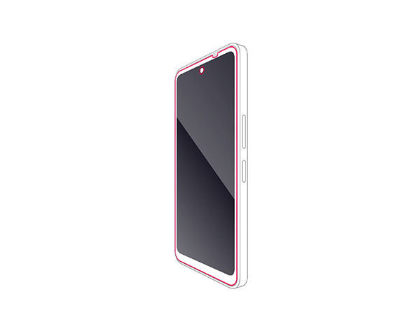 AQUOS wish5 ｶﾞﾗｽﾌｨﾙﾑ 高透明 超簡単貼り付けﾂｰﾙ 2