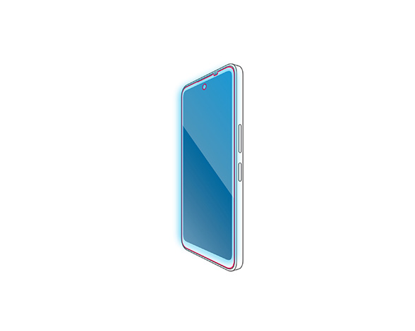 AQUOS wish5 ｶﾞﾗｽﾌｨﾙﾑ SHOCKPROOF 高透明 ﾌﾞﾙｰﾗｲﾄｶｯﾄ 2