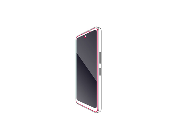 AQUOS wish5 ﾌｨﾙﾑ ｽﾑｰｽ 指紋防止 高透明 2
