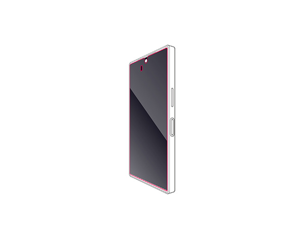 AQUOS R10 ﾌｨﾙﾑ 指紋防止 高透明 2