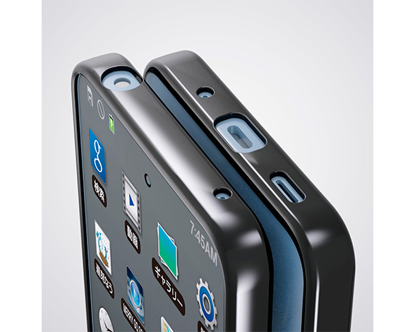 AQUOS wish5 ｿﾌﾄｹｰｽ ｻｲﾄﾞﾒｯｷ 2