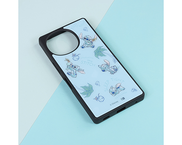 AQUOS R10/R9 ディズニー / maru 衝撃吸収 バンパー ハイブリッドケース/いろんなスティッチ 2