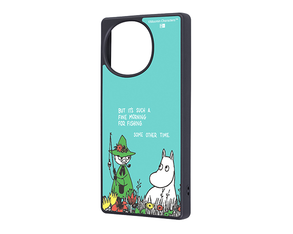 AQUOS R10/R9 ムーミン / maru 衝撃吸収 バンパー ハイブリッドケース/ムーミン＆スナフキン