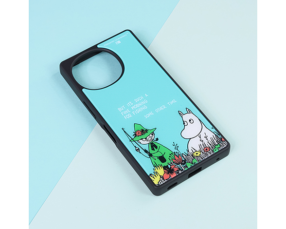 AQUOS R10/R9 ムーミン / maru 衝撃吸収 バンパー ハイブリッドケース/ムーミン＆スナフキン 2
