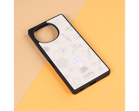 AQUOS R10/R9 ミッフィー / maru 衝撃吸収 バンパー ハイブリッドケース/フラワー 2