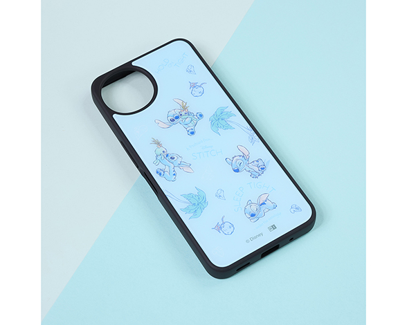 AQUOS wish5 ディズニー / maru 衝撃吸収 バンパー ハイブリッドケース/いろんなスティッチ 2