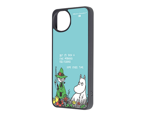 AQUOS wish5 ムーミン / maru 衝撃吸収 バンパー ハイブリッドケース/ムーミン＆スナフキン