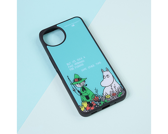 AQUOS wish5 ムーミン / maru 衝撃吸収 バンパー ハイブリッドケース/ムーミン＆スナフキン 2