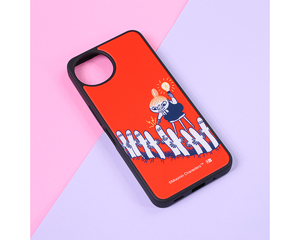 AQUOS wish5 ムーミン / maru 衝撃吸収 バンパー ハイブリッドケース/リトルミイとニョロニョロ 2