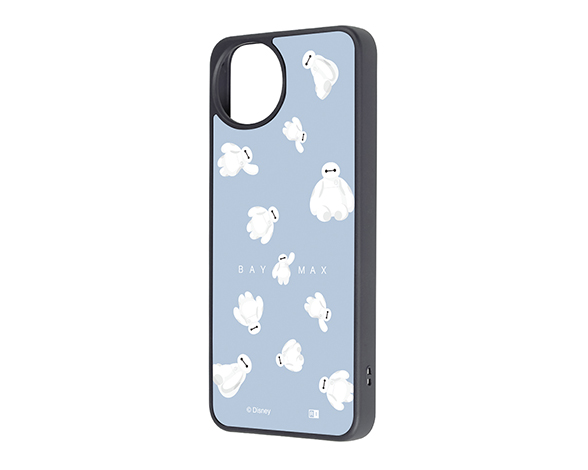 AQUOS wish5 ディズニー / maru 衝撃吸収 バンパー ハイブリッドケース/ベイマックス_ふわふわ