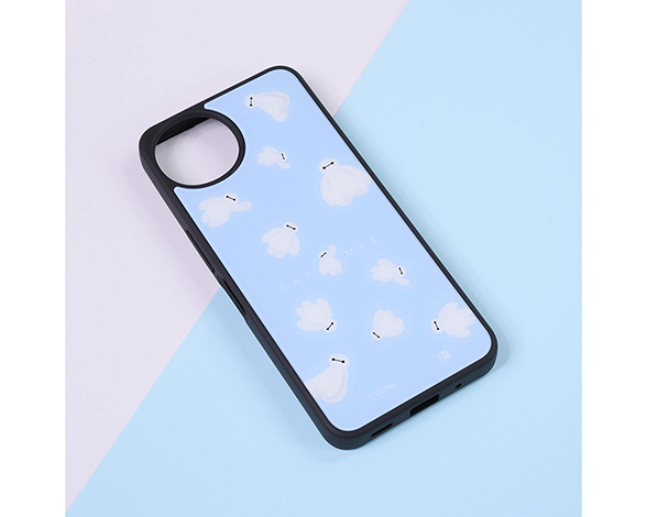 AQUOS wish5 ディズニー / maru 衝撃吸収 バンパー ハイブリッドケース/ベイマックス_ふわふわ 2