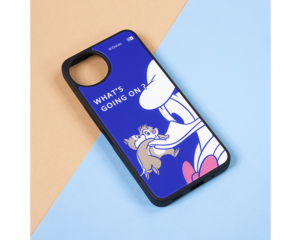 AQUOS wish5 ディズニー / maru 衝撃吸収 バンパー ハイブリッドケース/チップ＆デールとドナルド 2