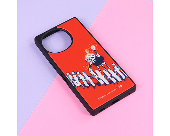 AQUOS R10/R9 ムーミン / maru 衝撃吸収 バンパー ハイブリッドケース/リトルミイとニョロニョロ 2