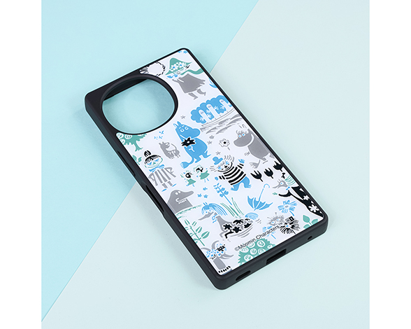 AQUOS R10/R9 ムーミン / maru 衝撃吸収 バンパー ハイブリッドケース/パターン_2 2