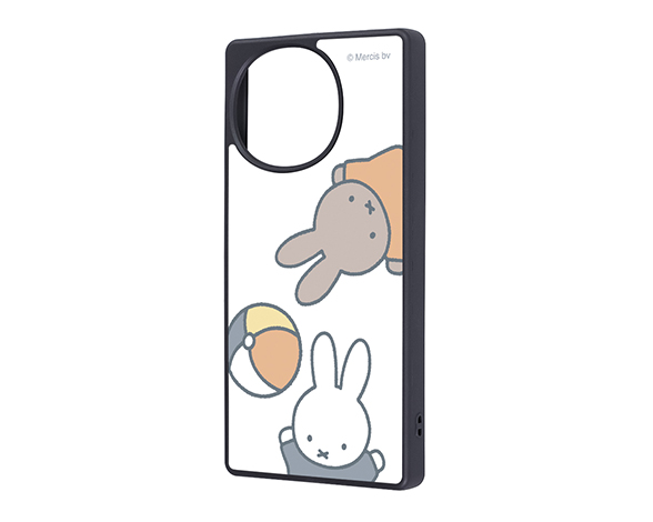 AQUOS R10/R9 ミッフィー / maru 衝撃吸収 バンパー ハイブリッドケース/ミッフィーとメラニー