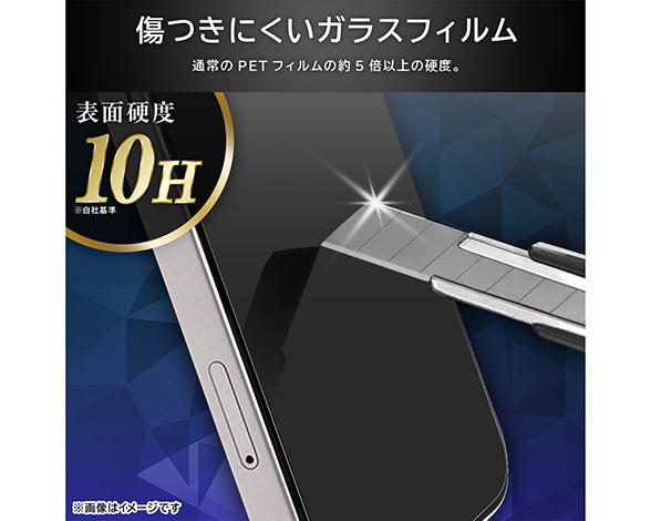 AQUOS wish5 Like standard ガラスフィルム 覗き見防止 光沢 平面保護 硬度10H 2