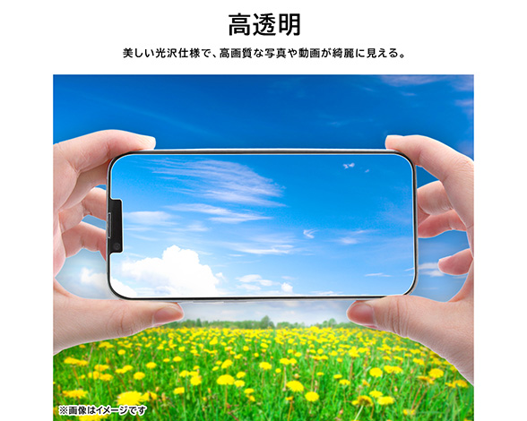 AQUOS wish5 Like standard PETフィルム 光沢 抗菌・抗ウイルス 平面保護 指紋防止 2