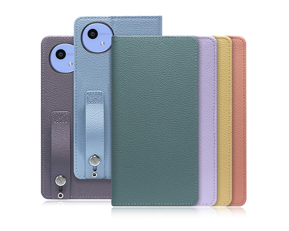 「Hold Series」AQUOS wish5用 片手で快適操作 バンド付き 側面ベルトあり 手帳型スマホケース