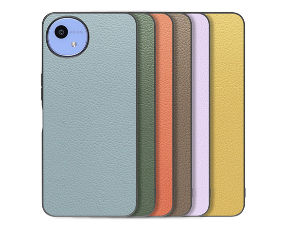 「Luxury-Shell Series」AQUOS wish5用 薄くて軽い 厳選本革仕様 背面型ケース