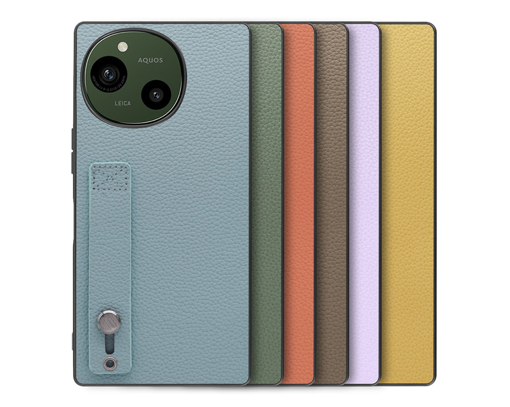 「Hold-Shell Series」AQUOS R9/R10用 背面ベルト付き 厳選本革仕様 背面型ケース