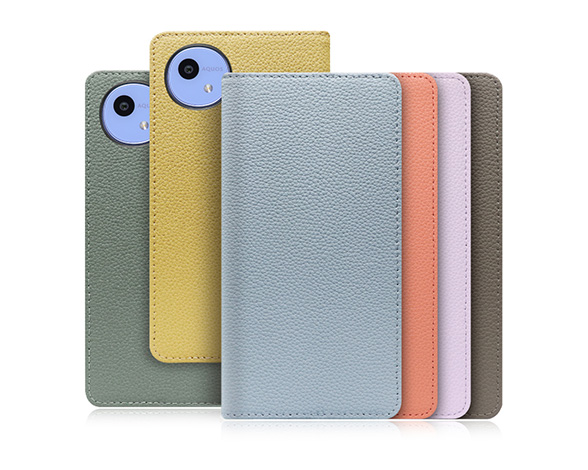 「Book Series」AQUOS wish5用 本革仕様 カードポケットあり 手帳型スマホケース