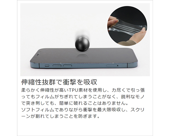 【お得な二枚入り】AQUOS wish5用 ソフトフィルム 保護フィルム 気泡無し 貼りやすい 指紋防止 [クリア仕様] 3
