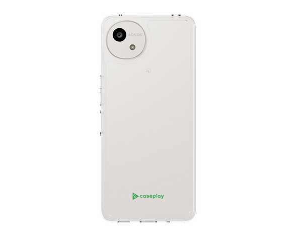AQUOS wish5 caseplayロゴ グリーン スリムプロテクションケース