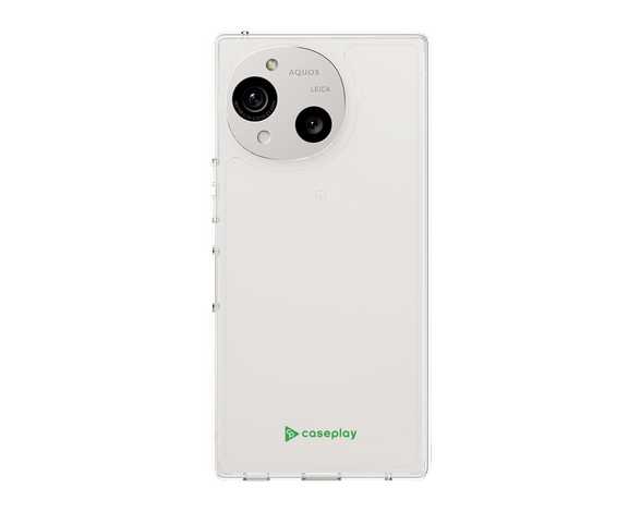 AQUOS R10 caseplayロゴ グリーン スリムプロテクションケース