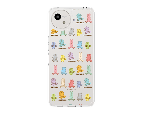 AQUOS wish5 CRAFTHOLIC Skateboard スリムプロテクションケース