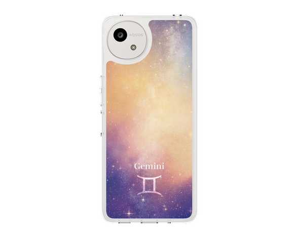 AQUOS wish5 STARRY SIGNS Gemini スリムプロテクションケース