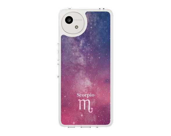 AQUOS wish5 STARRY SIGNS Scorpio スリムプロテクションケース