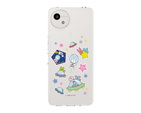 AQUOS wish5 CRAFTHOLIC Sticker スリムプロテクションケース
